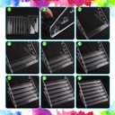 2 Pcs Clear Acrylic Paint Organizer Rack with Brush Holder, 7 Layer Acrylic Paint Tube Organizer, Snap-On Craft Organizers and Storage for Versatile Storage, No-Tools Setup & Quick Access (2 Set)