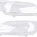 2pcs Clear Headlight Lens Cover Headlamp Lenses Left & Right Replacement for Honda Accord 2013-2015