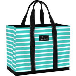 SCOUT Original Deano Tote - Durable Lightweight Open Top Beach, Pool & Lake Bag, Inside Zip Pocket, Folds Flat