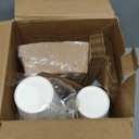 RACETOP [100 pack Disposable Coffee Cups with Lids 12 oz, Hot Paper Cups with Lids, To Go Cup with Lid (White)