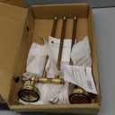 Leyden Swivel Towel Bar, Antique Brass 3 Arm Swing Towel Rack Towel Rotated Bar Holder Brass Wal