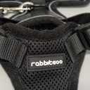 rabbitgoo Cat Harness and Leash for Walking, Escape Proof Soft Adjustable Vest Harnesses for Cats, Easy Control Breathable Reflective Strips Jacket, Black, XS