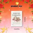 5 x Valentine's Day Sloth Cards for Kids, 24 Pack, 6 Designs, 3.5x5 inch, Cute Animal Theme with Hearts