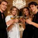 LIYH 20 Pcs Plastic Martini Glasses 10 Oz Clear Black Disposable Martini Glasses Cocktail Coupe Plastic Champagne Tower Disposable Wine Cups Perfect for Bar Cocktails Parties Wedding
