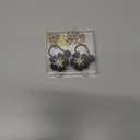 Straw Covers for Stanley Cup Accessories: Black Decorations for Stanley 30 oz & 40 oz Tumbler with Handle, Bling Letter Charms and Flower Silicone Straw Cap Topper, Trendy Stuff for Teen Girls & Women