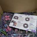 Lavender Wreaths for Front Door 24 Inch Spring Summer Wreath with Lavender,Berries, Butterflies,for Year-Round Use Indoors and Outdoors as Wall, Door, Window, Party and Wedding Decorations