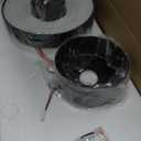 DLLT Large Ceiling Fans with Lights: 72in Modern Indoor/Outdoor Ceiling Fan for Living Room Patio - Black Ceiling Fans with Remote APP Control 8 Blades Reversible Quiet DC Motor Timer 6 Speeds 3 CCT (Black+ Red Walnut)