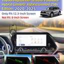 PZK Car Phone Holder for Toyota Highlander Hybrid Lmited/Platinum 2020 2021 2022-2024 2025 Accessories Only for 12.3-inch Screen Compatible with Magsafe Car Phone Mount (Not Fit 8-Inch L/LE/XLE)