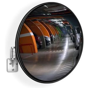 Convex Traffic Mirror - 32'' Driveway & Security Safety Mirror