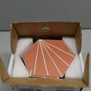 INNO STICKERS 45-Sheet Peel and Stick Backsplash Tile Sticker, 6" x 7" Orange Art Deco Hexagon Flower Vintage Self-Adhesive Wall Tile for Kitchen Bathroom Shower Living Room, Cover 10 Sq. Ft., Terracota