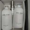 Luxury Glass Hand and Dish Soap Dispenser Set by Brighter Barns - Kitchen Soap Dispenser Set with Tray for Kitchen Sink - White and Gold Home Accessories & Decor for Restaurants, Airbnb, Gift (Silver)