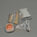 Mini Eyebrow Wax Kit for Women, Wax for Eyebrows Hair Removal, 26 Eye brow Waxing Sticks, 100g Brow Waxing Beads, USB Fast Heat, Smart Constant Temp, Travel or Home Use (Pink)