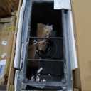 SereneLife Fire Pit Table 50,000 BTU Propane Gas Fire Pit with Adjustable Flame, Stainless Steel Burner, Weather-Resistant Build, Easy Propane Tank Access, and Elegant Lava Rocks for Patio or Backyard (20 inches, White)