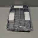 Kitsure Cutlery Drawer Organiser for Kitchen - Adjustable Cutlery Tray for Effortless Utensil Sorting, Versatile Kitchen Storage & Organisation Solution, 12.13" x 1.54" x 8.07"~13.90", Grey (Medium)