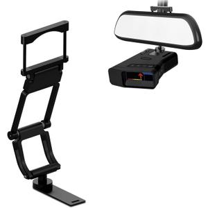 Rearview Mirror Radar Mount - Aluminum Bracket for Uniden R7 R8 Detectors