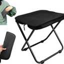 Collapsible Stool,Upgraded13 inch Portable Camping Chair,1.3 lbs Ultralight Folding Stool,Camping Stool with Carry Bag,300lb Portable stools for Adults,Ideal for Camping Hiking Fishing(Black)