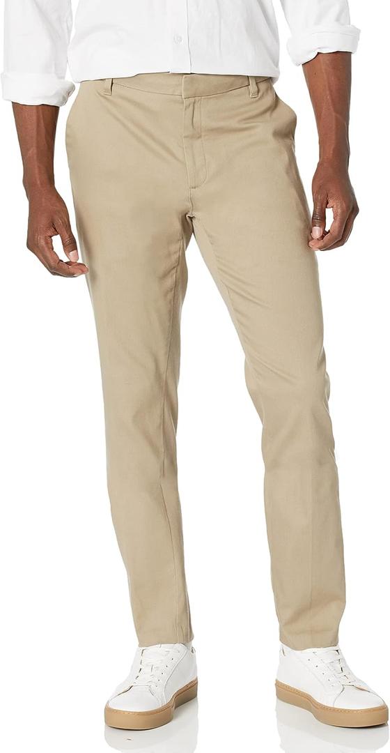 Amazon Essentials Men's Slim-Fit Wrinkle-Resistant Flat-Front Stretch Chino Pant (38W x 29L)