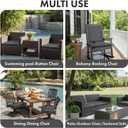 MIULEE Dark Grey Outdoor Chair Cushions Set of 2, 19x19x3 Inch Waterproof Patio Seat Cushions for Outdoor Furniture Couch Sofa, 3 Year Color Fastness High Density Foam with Adjustable Ties