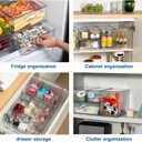 Fridge Organizers and Storage Pull Out Drawer, 2 Tall
Stackable, Clear, Soda Can and Bottle Container, for Kitchen, Cabinet