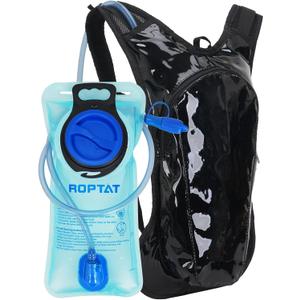 Roptat Hydration Backpack Pack with 2L Hydration Bladder - Lightweight Water Backpack Water Pouch for Women Men Running Riding Biking Music Festival