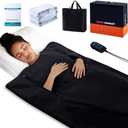 LTTECH Portable Infrared Sauna Blanket for Home Relaxation Far Infrared Sauna Blanket Infrared Blanket Sauna with 86–158 °F Temp Range