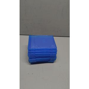 (10) Blue Blu-Ray Cases - 1 Disc Capacity DVD Boxes - 12mm Thick - BRBR12BL