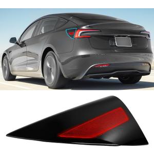 Jaronx Compatible with Tesla Charging Port Cover for Model 3 Highland 2024-2025, Rear Left Taillight Charge Door Cover Reflector for Tesla 3 Refresh Model, Charging Port Door Replacement 1715104-00-A