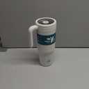 REDUCE Chiller Vacuum Insulated 40 oz Tumbler with Spill-Proof Silicone Straw - Sustainable Tritan Lid with Water Intake Markers - Soft Sit Base Travel Mug - Dishwasher Safe - Unbleached