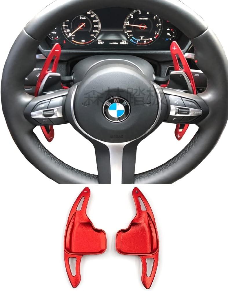Paddle Shifter Compatible with BMW (2013-2019,F platform),Aluminum Metal Steering Wheel Paddle Shifter(Fits: 1 2 3 4 5 6 7 X1 X4 X5 X6 series,F22 F23 F30 F31 F33 F34 F15 F16 F25 F30) (red)