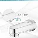 Metal Pull Down Bathtub Spout with Diverter, 5-1/4" Length, Repair Part Tub Spout, Rebuilt with RP33794& RP12307, Chrome