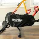 RADELN Indoor Bike Trainer Chain Cover, Protective Drivetrain Guard, Padded Chainstay Cover, for Storage or Travel, Chain ring guard, Keep Pets off Bike Chain, Black