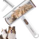 2 x Pet Hair Remover Reusable and Washable Pet Hair Car Lint Roller Remover,Cat and Dog Hair Remover for Couch, Carpet,Clothing,Furniture,Bedding,One-Click Magic Pet Hair Removal Tool