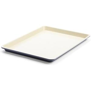 GreenLife Bakeware 18” x 13” Half Cookie Sheet Baking Pan, Non-Toxic PFAS-Free Healthy Ceramic Nonstick, Oven Safe to 450°F, Easy Release, Even Heating, Easy Clean, Black