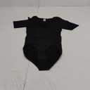 Gotoly Bodysuit for Women Tummy Control Shapewear Seamless Square Neck Tank Tops Short Sleeve Butt Lifting Summer Jumpsuit (Medium, Black)