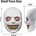 2 x Scary Halloween Mask for Adults, Realistic and Durable Latex Creepy Horror Mask for Cosplay and Halloween Party