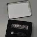 Bands Compatible with Fitbit Versa 2/Versa Lite/Versa, Women Replacement Metal Rhinestone Bling Bracelet Wristband, Silver