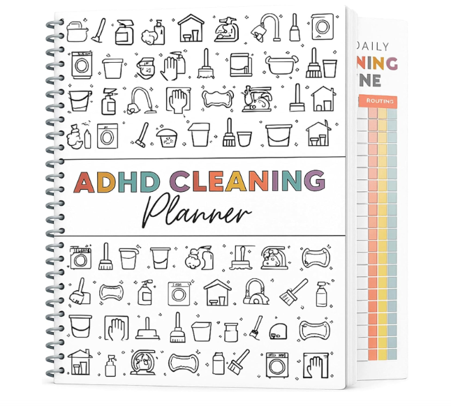 Adhd Cleaning Planner - Reusable Adhd Cleaning and Organizing Planner Daily Weekly Monthly - Cleaning Schedule and Checklist ADHD Planners for Adults Women Editable Household Schedule Planners 2026