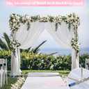 Wedding Arch Backdrop Stand,7x5 FT Metal Arch Backdrop Stand for Ceremony, Stainless Steel Square Backdrop Stand for Parties,Wedding,Birthday,Anniversary,Baby Shower,Garden Decorations