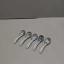 5pcs Asian Soup Spoon, Ceramic Chinese Soup Spoons, Deep Oval Hook Non-slip Japanese Spoons for Rice Ramen Pho Miso Soup Wonton Noodle, Luck and Prosperity Gifts for Friends Parents Family