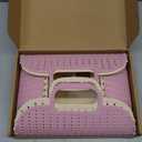 4 Pcs Kids Girls Women Plastic Tote Jelly Bags - Jelly Purse Beach Bag - 2 Pcs Flower Sunglasses - Reusable Gift Basket for Summer Bridal Beach Party Shopping Trip