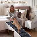 21" H Pet Steps for beds, Foldable Dog Stairs(Alabaster)