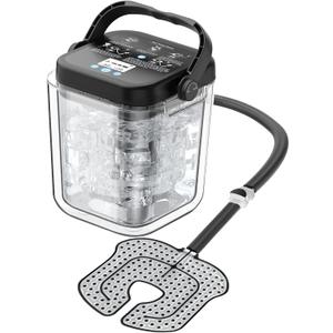 Ice Therapy Machine for Knee After Surgery, Rechargeable 7 Quarts Cold Therapy Machine for Knee Replacement Pain Recovery with Timer, Compression Pad, Powerful Pump