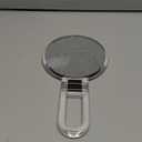 BOOMIBOO 1X/10X Magnifying Handheld Mirror Double Sided, Foldable Travel Makeup Mirror, Adjustable Rotation Pedestal Hand/Hanging/Desk Vanity Mirror-Clear