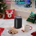 Portable Bluetooth Speaker with Lights, Stocking Stuffers, Powerful Crystal Clear Sound, IPX5 Waterproof, All Day Playtime, BT 5.3, TWS Paring, Small Wireless Speaker for Outdoor, White Elephant Gifts (Black)
