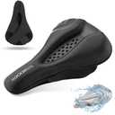 ROCKBROS Bike Seat Cover Bike Seat Cushion for Men Women Comfortable Gel Padded Bicycle Seat Cushion Compatible with Peloton, Outdoor & Indoor