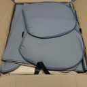 NS YOLO Full Coverage Leather Car Seat Covers Full Set,Waterproof Seat Covers for Cars,SUVs Pick-up Truck, Car Seat Cushion,Car Seat Protector,Grey Seat Cover with 5 Seats