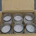 Alumenza 7 Day Candle in Glass Jar – Clean Burning Unscented Paraffin Wax – Large & Tall Devotional Prayer Candles for Home, Memorial, Rituals, Spells, Baptisms, Long Lasting Bulk 6 Pk