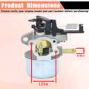 Carburetor kit for Toro TimeMaster 30 inch 20199 BS 8.75 OHV 190cc Lawn Mower Parts