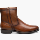 Ankle Boots Chunky Low Heel Fashion Round Toe Side Zipper Short Chelsea Boots,Size 8,5