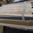 DUMOS Twin Bed Frames with Headboard, Wooden Twin Platform Bed No Box Spring Needed, Fabric Upholstered Bed Frame with Adjustable Headboard, 800LBS Support,Noise Free, Dark Grey